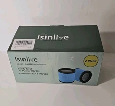 ISINLIVE 3n1 True HEPA Filter Replacement for TPAP002 - 2 Pack