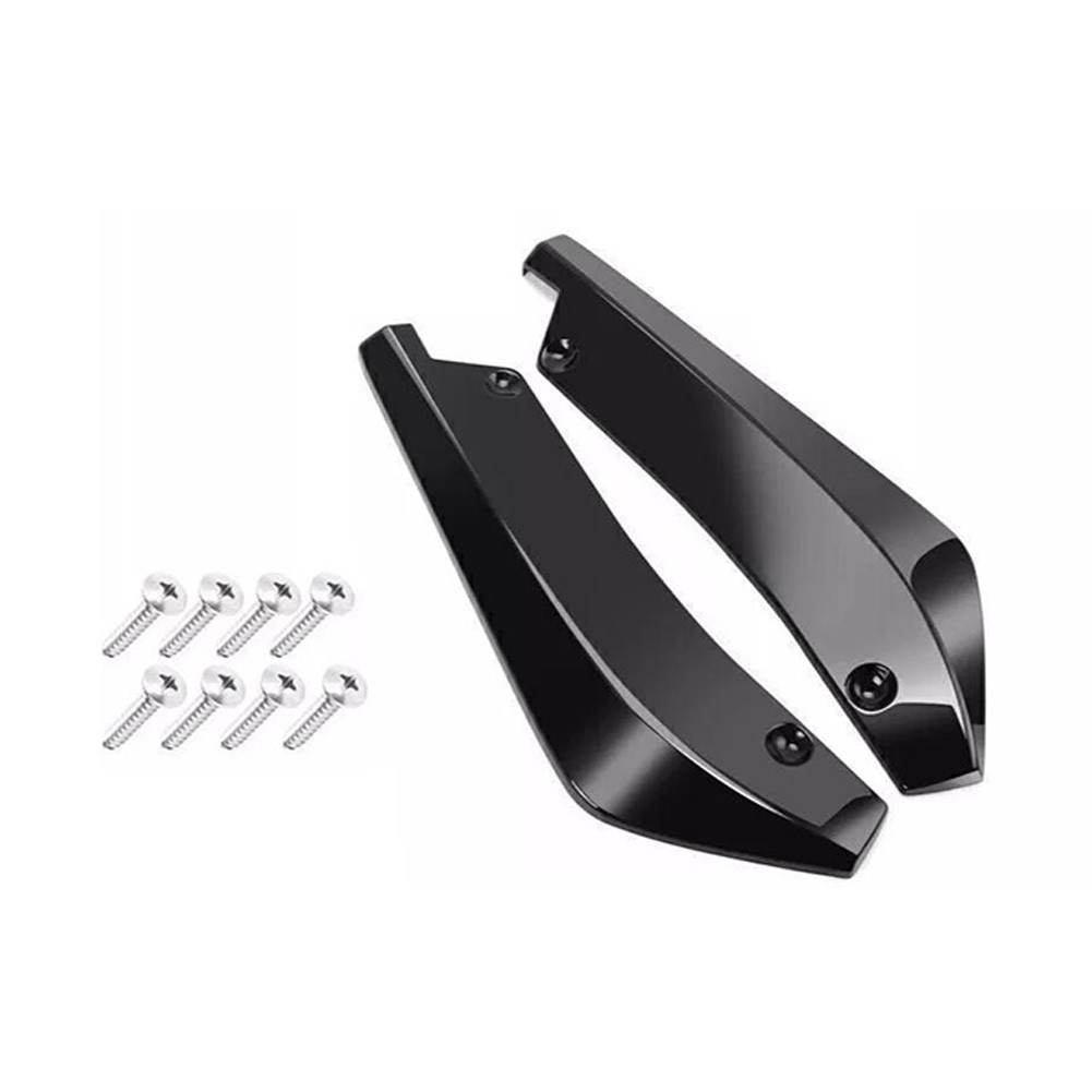 Front Bumper Lip Spoiler Splitter And Side Skirt Splitter Kit Diffuser Protector