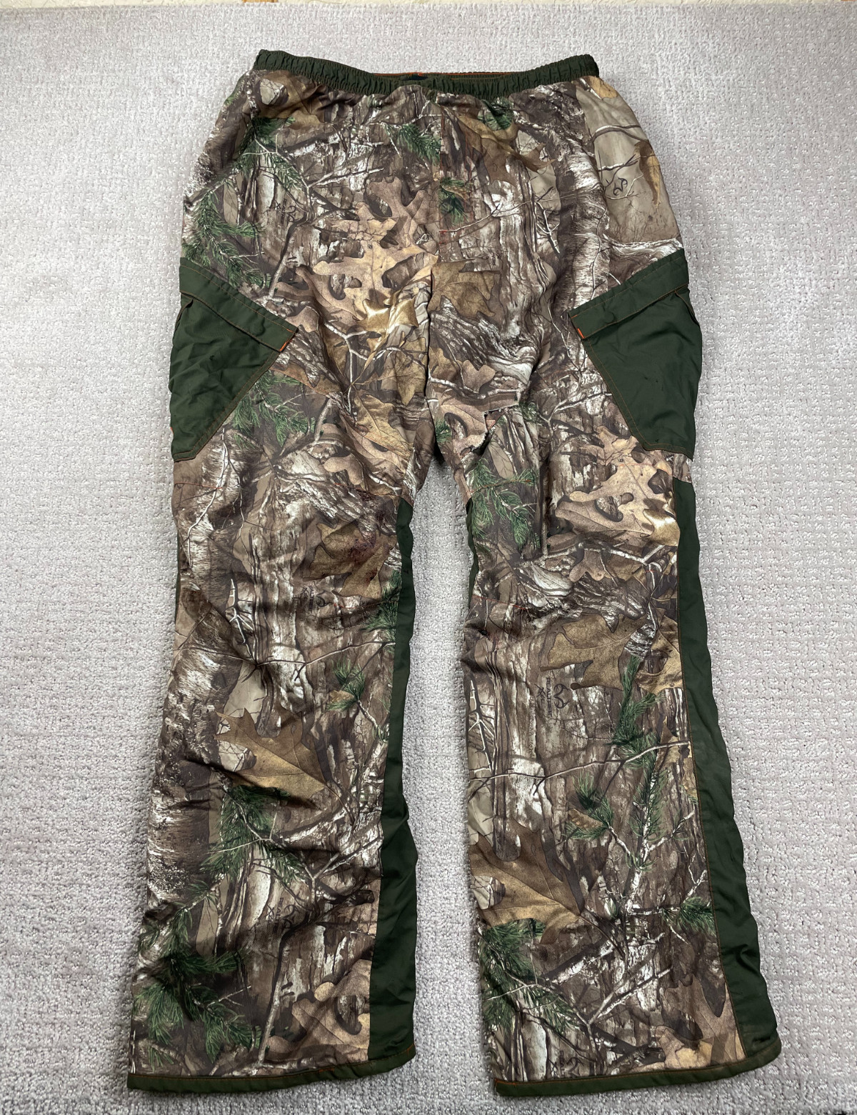 Under Armour Pants Mens XL Camouflage Loose Cargo Primaloft Outdoor Gorp Hunting