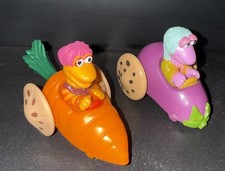 Fraggle Rock McDonalds 1988 Gobo Carrot Car Mokey Eggplant Car Happy Meal Toys