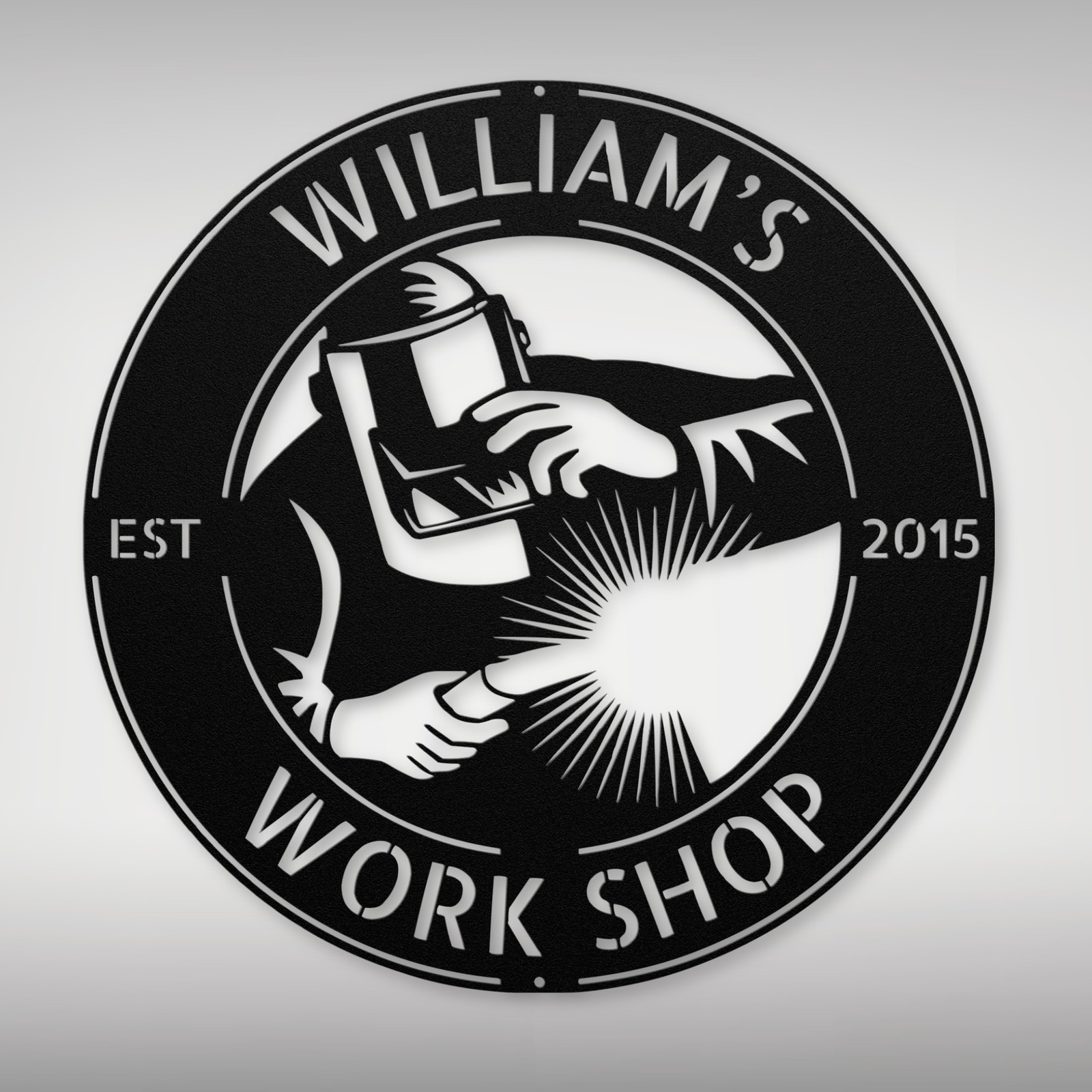 Custom Welder Metal Sign - Unique Decor for Home, Shop, or Office