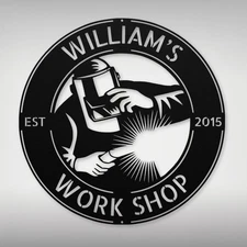 Custom Welder Metal Sign - Unique Decor for Home, Shop, or Office