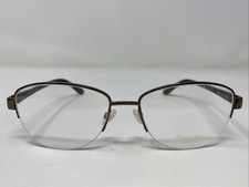 Safilo EMOZIONI Italy EM4365 WGV 55-17-135 Brown Half Rim Eyeglasses Frame MU30