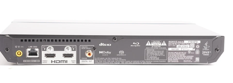 Reproductor Blu-ray Sony 4K Ultra HD Foto 3 de 3