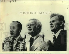 Press Photo Actor Jack Whitaker with Heywood Hale Brown and Frank Wright