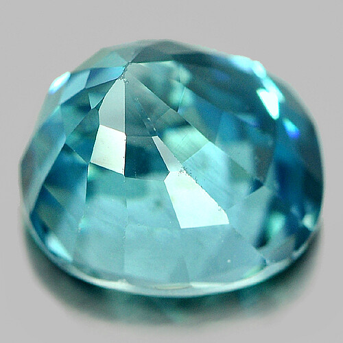 Zircon Naturel Bleu Du Cambodge - 3.26 Ct - Ovale Facetté - Traité