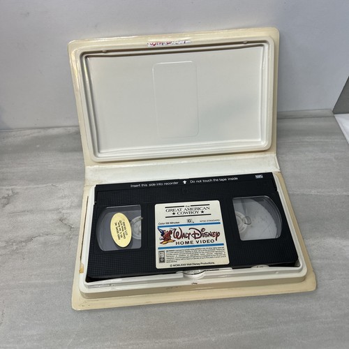 The Great American Cowboy RARE Walt Disney White Clamshell (1973) VHS rodeo 70s - Picture 7 of 14
