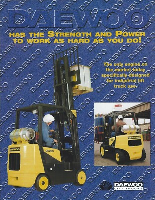 Fork Lift Truck Brochure - Daewoo - Hercules Engine Vs Competition 1998 (LT427)