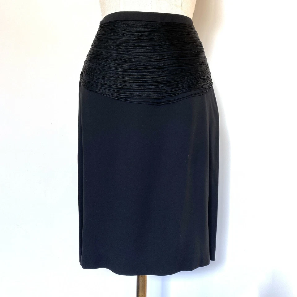 NWT Jil Sander '09 RAF Simons Modernist 20s Flapper Fringe Waist SKIRT 38 US 6 - Image 3 of 4