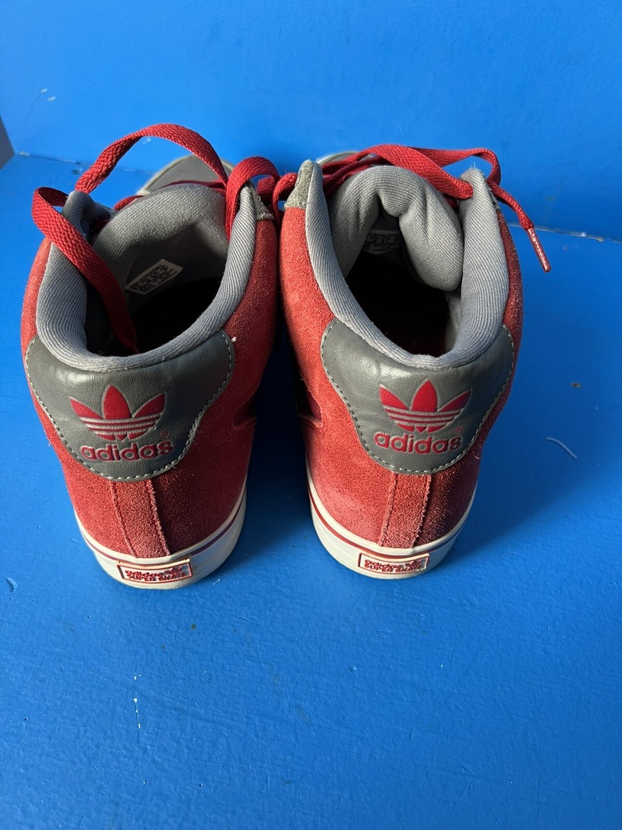 Adidas Top Court Hi BaseBall stich sneakers 10.5  SSV038001 Gray/Red Adidas Top Court Hi BaseBall stich sneakers 10.5 SSV038001  main image 3