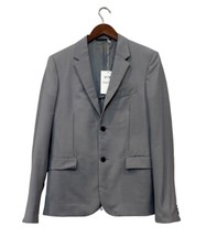 Valentino Men's Mohair Wool Sports Coat Blazer Gray Size 36 Single Breasted