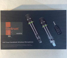 Bietrun WXM19 Wireless Microphone Dual Handheld Handheld