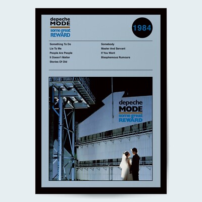 Depeche Mode Some Great Reward Fine Art Album Music Poster