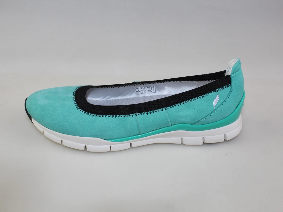 scarpe donna GEOX 37 EU ballerine verde camoscio DF257 eBay