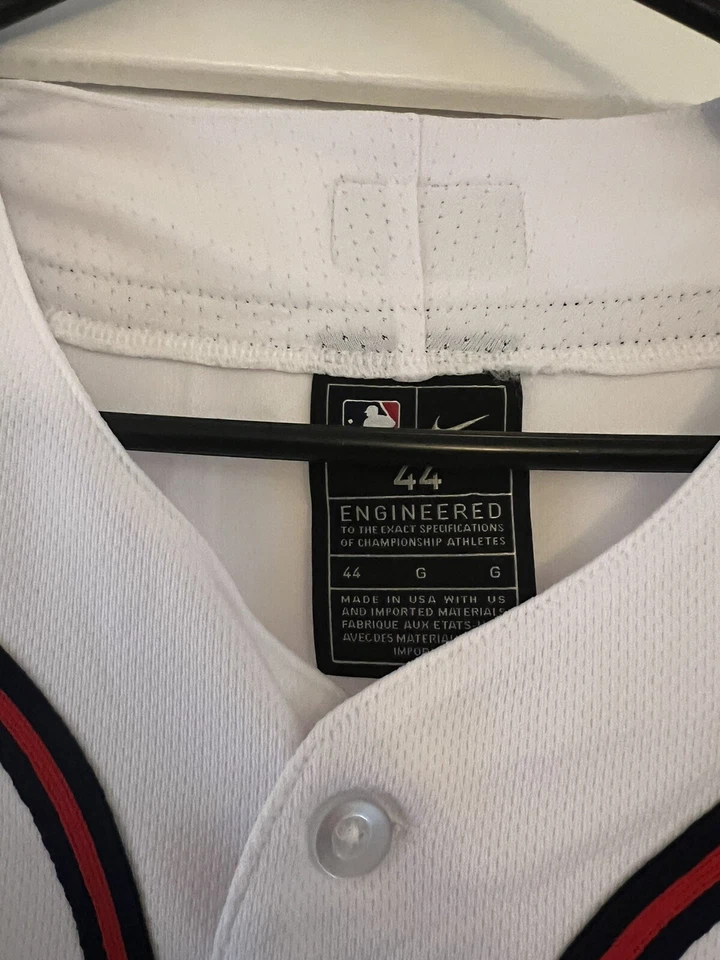 Nike Atlanta Braves MLB Authentic World Series Gold Program Jersey Sz 44 L NEW - Image 2 of 2