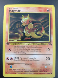 Magmar 39/62 1st Edition Fossil Uncommon Pokemon Card
