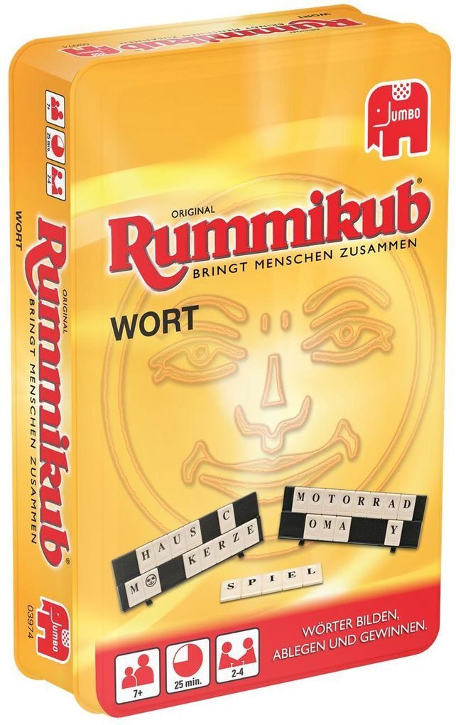 Thumbnail - Rummikub - Original Rummikub Wort Kompakt In Metalldose