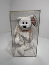 Ty Beanie Babies | Halo the Angel Bear Brown Nose With Multiple Errors | OBO