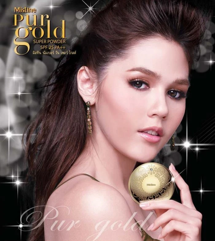 4x Mistine Number 1 Pur Gold Super Powder SPF25 PA++Oil Control Makeup S1 Bright - Image 3 of 3