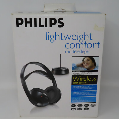 PHILIPS Wireless Transmitter Base Dock Headphones SBC HC8435 + Adaptor