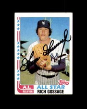 Rich Gossage Hand Signed 1982 Topps Chicago White Sox Autographed