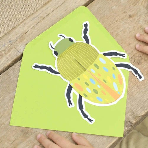 Pop Up Bug Party Invitations 5pk Insect Nature Kids Birthday Invite Decorations - Picture 2 of 5