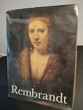 1968 hardback Book - Rembrandt Paintings, by Horst Gerson - W/plastic & artcover