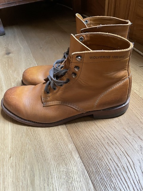 wolverine boots tan
