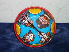 Vintage U. S. Metal Toy Four Clowns Noisemaker 2