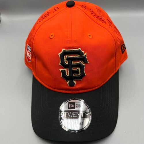 San Francisco Giants Hat Men Orange Black 9Twenty New Era MLB Strap Back Cap New