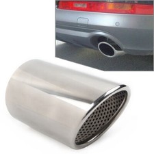 Car Stainless Steel Rear Exhaust Pipe Tail Muffler Tip For Audi Q7 2009-2021