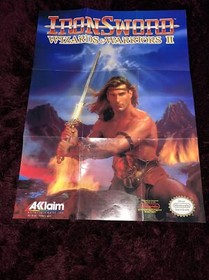 ⭐️NOTICE/MANUEL⭐️ IRONSWORD WIZARDS & WARRIORS 2 FRA NINTENDO NES + POSTER !!!