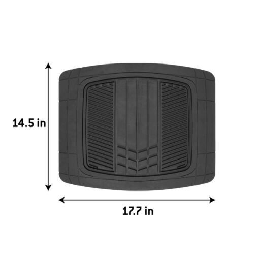 BDK Heavy Duty Blue Rubber Car Mats Full Set - Universal Trim-To-Fit All Weat... - Foto 3