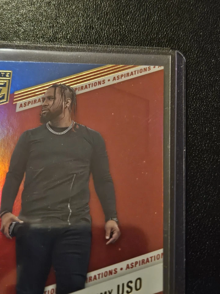 2023 WWE Panini Donruss Elite Jimmy Uso RED Aspirations /53 Wrestling Card - Image 4 of 4