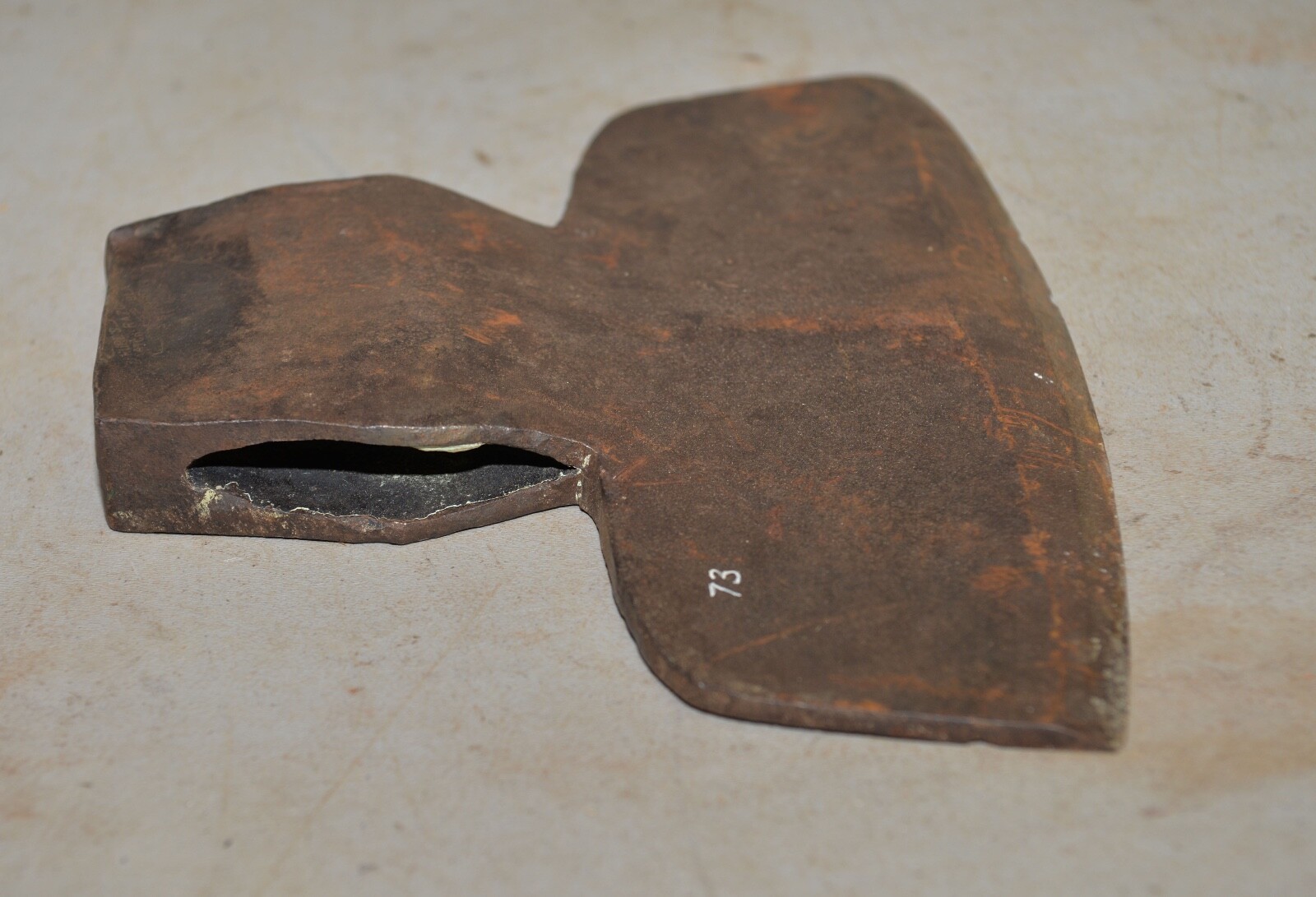 Rare antique broad axe Hurd's Razor Blade embossed collectible hewing