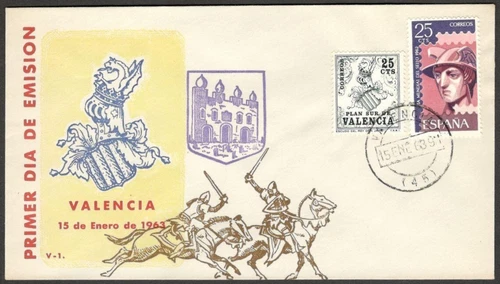 (AOP) Spain 1962 VALENCIA FDC