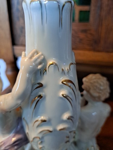 Antique Von Schierholz Cherub Candelabra - Saxony - Circa 1925 - 19" tall - Picture 19 of 24