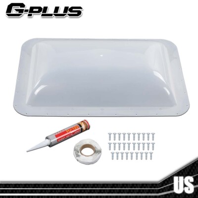 Fit For RV Skylight Cover Exterior 17.5'' X 26.75'' White Camper Skylight New