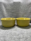 Set Of 2 GUSTO BOWLS Lemon Yellow HOMER LAUGHLIN FIESTA WARE