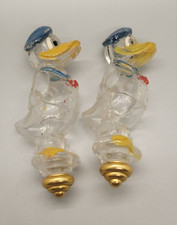 RARE 2- Vintage Disney Glass Perfume Bottle's with Donald Duck