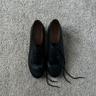 Bloch Techno Tap #1T #2H Dance Shoes Black Lace Up Jazz Leather Womens Size 10.5 — photo 2