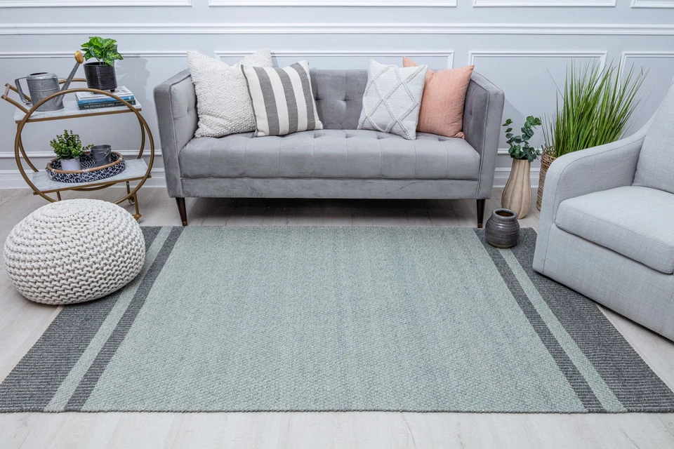 Alfombra America Daphne Dn10d Border Lana Aspecto Sofisticado Alfombra Foto 4 de 4