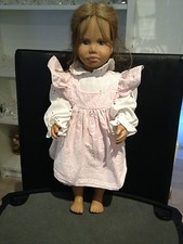 KARIN HELLER PUPPE 43 CM !! / NICHTRAUCHERHAUSHALT !!! TOP ZUSTAND 