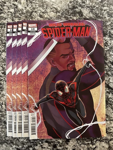 Miles Morales Spider-man #10 Blade 1:25 Variant Lot Of 5