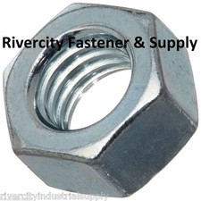 100 M6-1.0 Hex Nuts Class 10 Zinc plated Din 934 M6x1.0 Nut 6mm x 1 Nuts