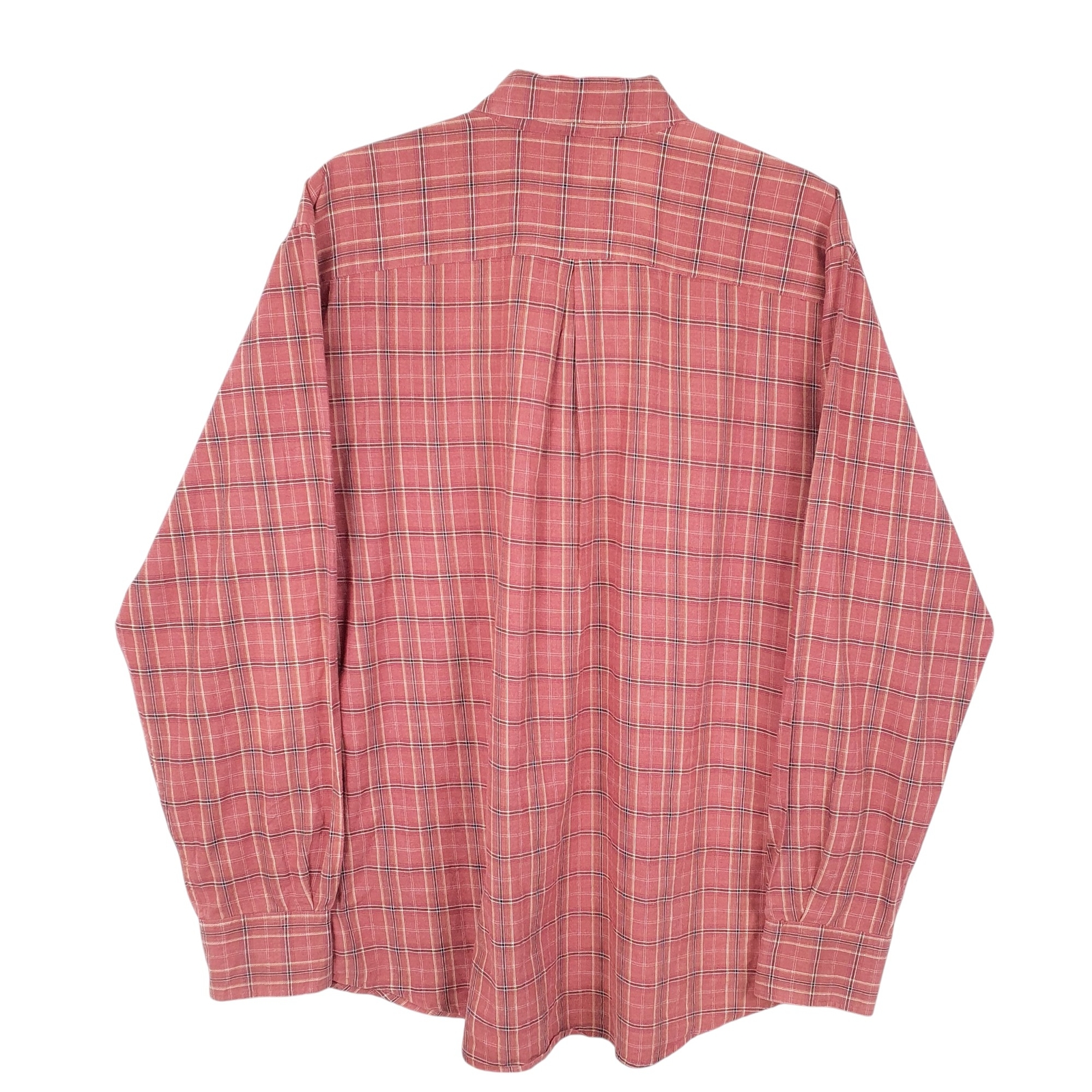 DOCKERS Red Check Shirt Long Sleeve Casual Cotton Mens L image 3