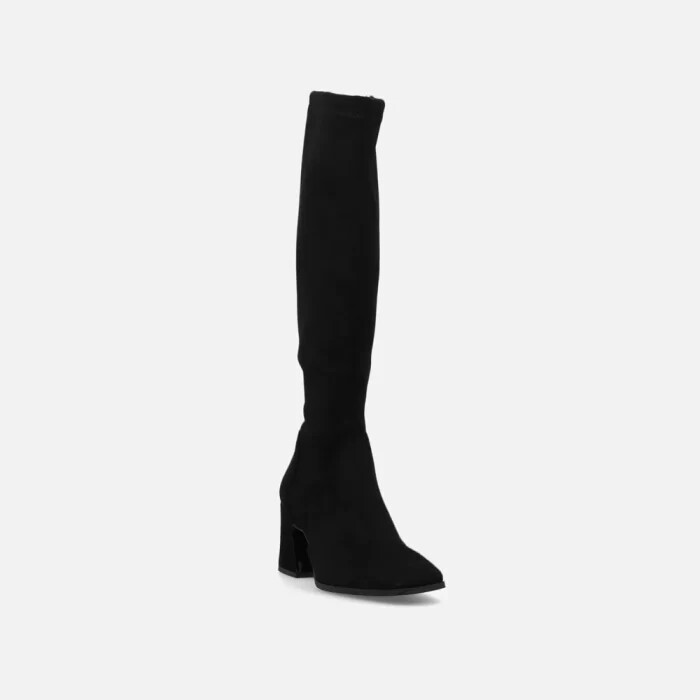Bruno Premi Black Suede Boot With Side Zipper, H 7.5 Cm Art