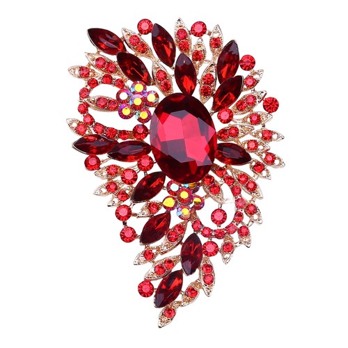 Shining Rhinestones Pin Suit Jacket Lapel Pin Glass Rhinestone Brooch ...
