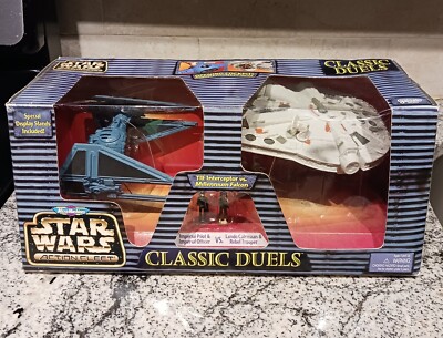 Star Wars Micro Machines Action Fleet Duels Tie Interceptor vs Millennium Falcon