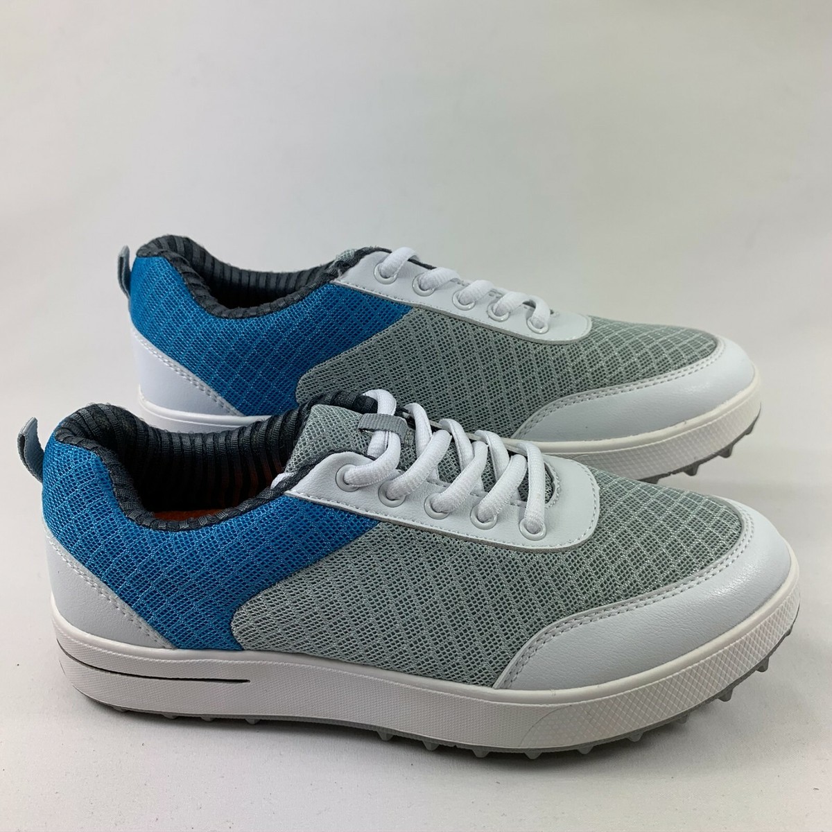 PGM Women/Girl's Breathable Lightweight Golf Shoes White/Blue Size